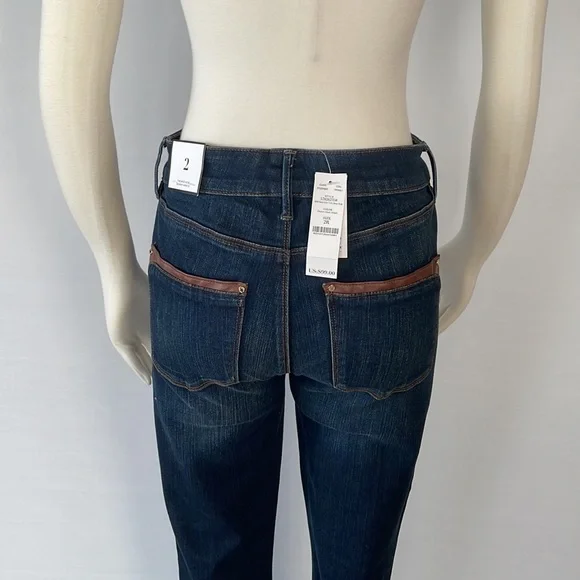 NWT WHBM Mid Rise Skinny Ankle Jeans 2R - Picture 14 of 16